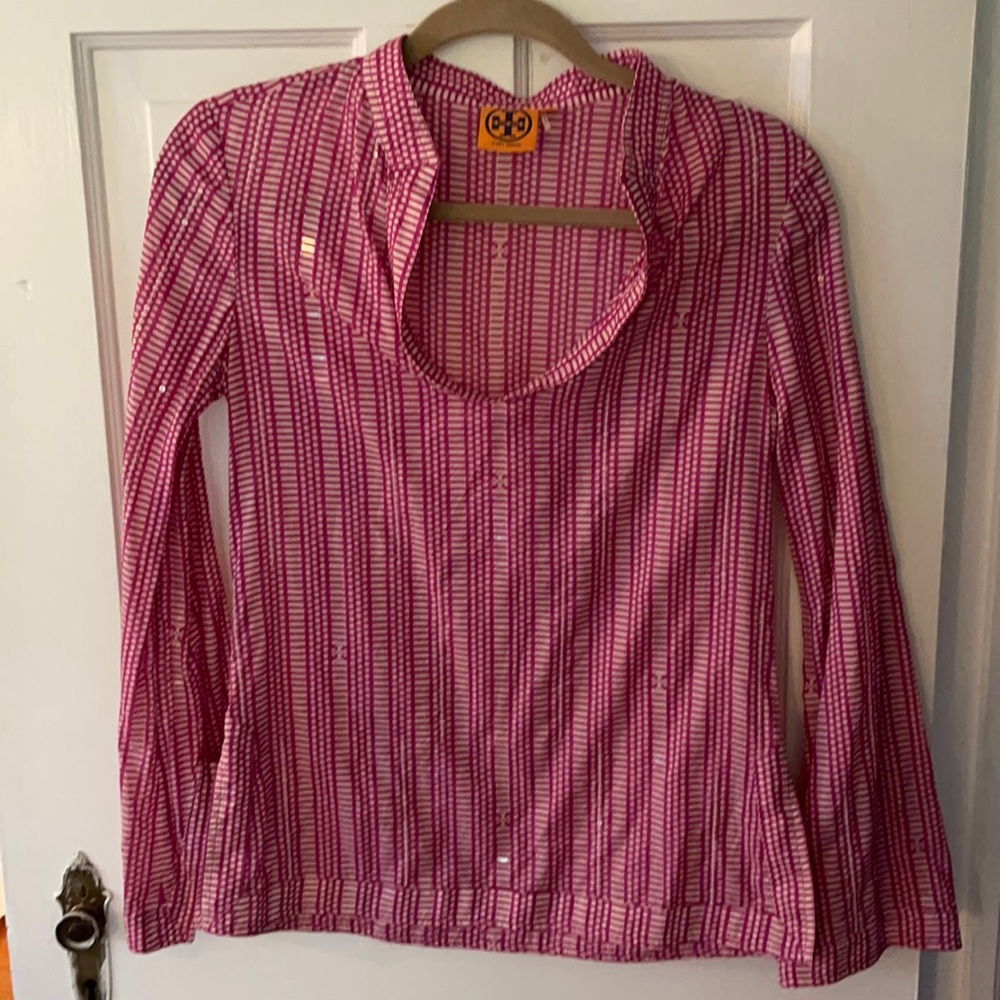 TORY BURCH beaded tunic like new!